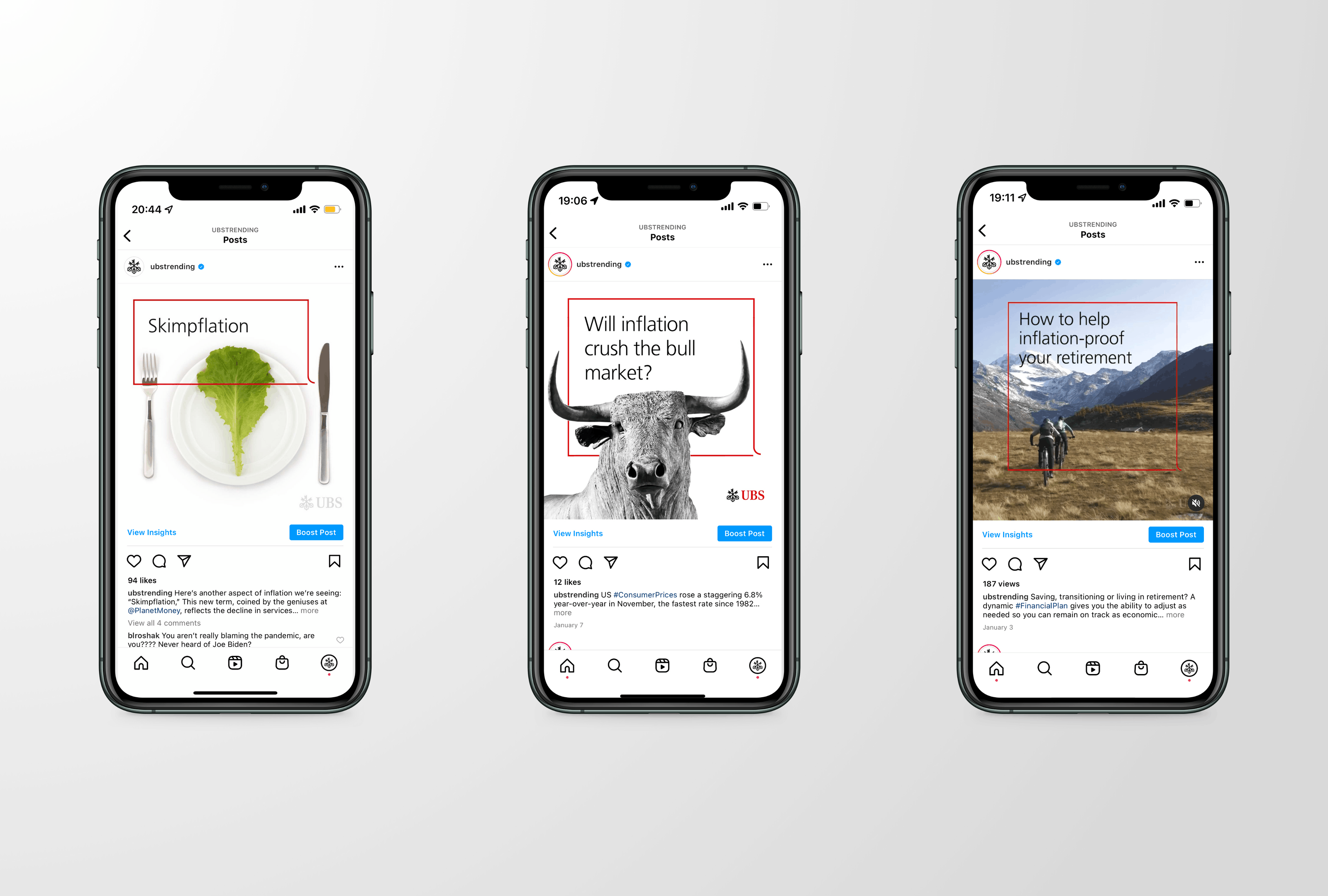 UBS Trending content examples