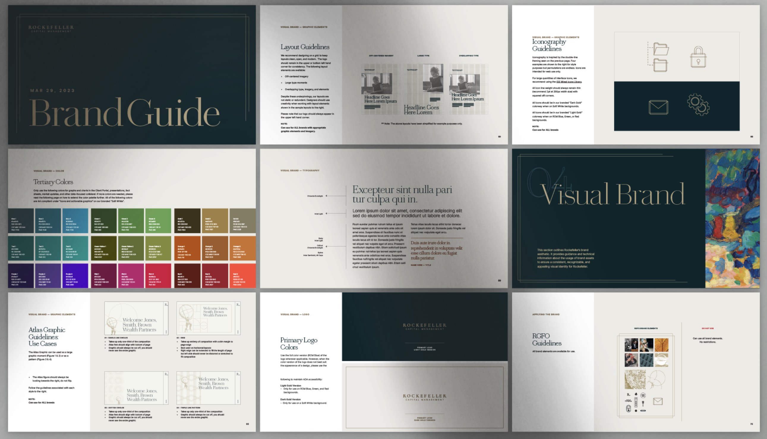 Rockefeller Capital Management — R monogram identity